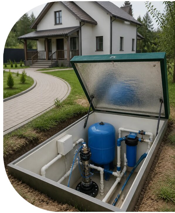 Автономное водоснабжение дома в Серпухове от 152415 р. | АПаруса-Срп